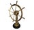 Nautical Solid Brass Ships Wheel on Stand For Sale - Image 3 of 6