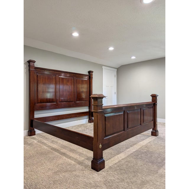 This is a cherry wood Statton Furniture Wainscot Bed (item/pattern: 1520) in its trademark Centennial finish. Purchased...