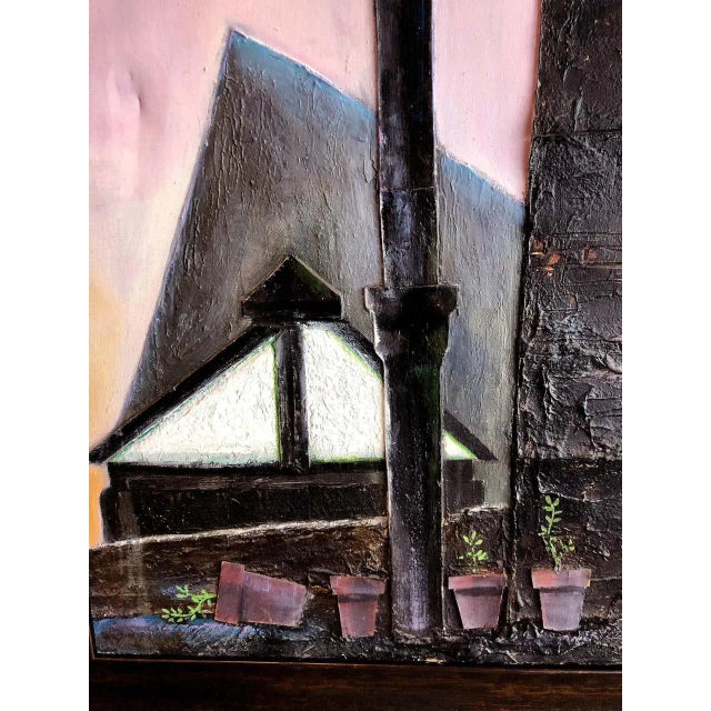 Textile Industrial Mixed-Media Oil Painting by Robert Blanchard For Sale - Image 7 of 10