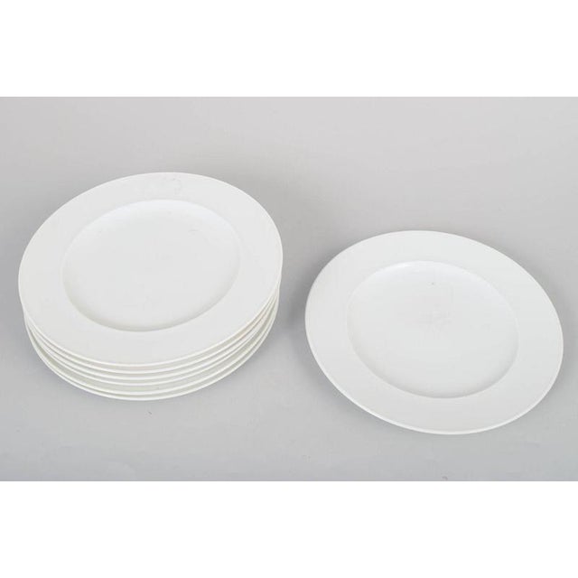 Rosenthal, set of seven plates. Set of seven white plates by Rosenthal. A simple and timeless design with elegant styling,...