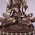 Bronze Late 20th Century Nepalese Silver-Inlaid Bronze Vajrasattva Statue Buddhist Deity 8.7" For Sale - Image 8 of 9