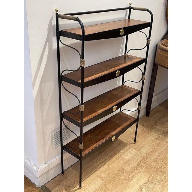 1950s French Splendid Bookcase by Jacques Adnet, 1955 For Sale - Image 5 of 13