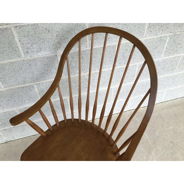 Ethan Allen Maple Hoop Back Arm Chair For Sale In Philadelphia - Image 6 of 7