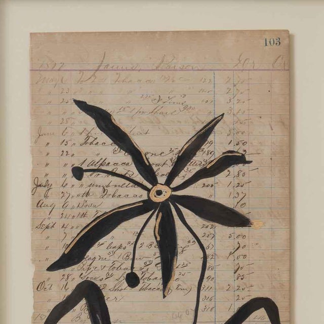 Contemporary Pétale Drawing by Afsoon Thayer For Sale - Image 3 of 10