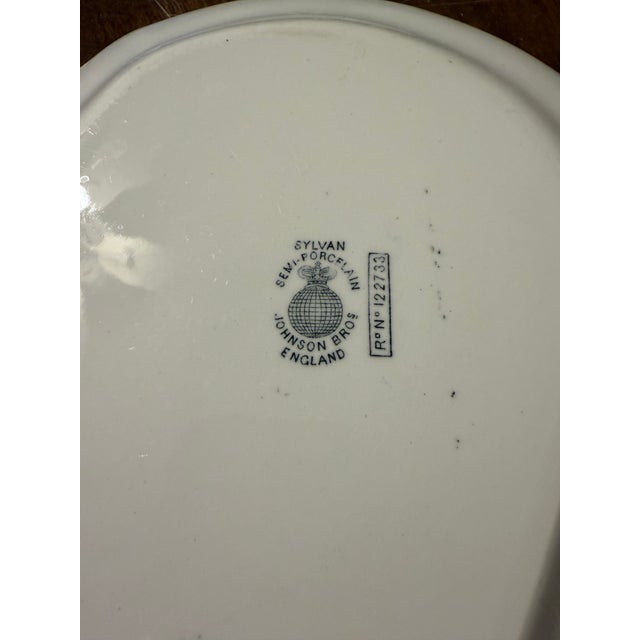 English Johnson Bros. England “Sylvan” Platter For Sale - Image 3 of 12