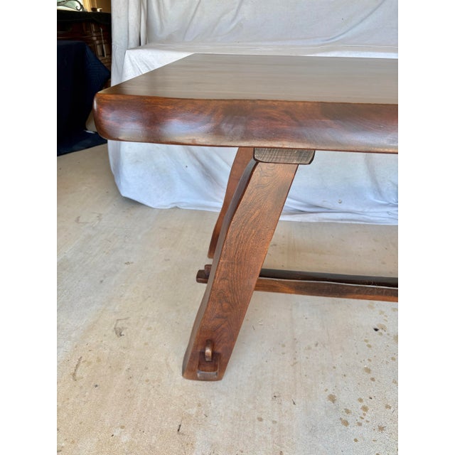 Wood Mid 20th Century Scandinavian Oak Olavi Hanninen Design Dining Table For Sale - Image 7 of 12