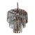 1960s Triple Tiered Glass Chandelier For Sale