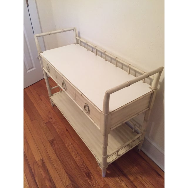 Thomasville Faux Bamboo Allegro Server Table Chairish