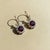 Art Nouveau Garnet Flower and Leaf Drop Earrings, Silver, Gold, Pair For Sale - Image 4 of 6