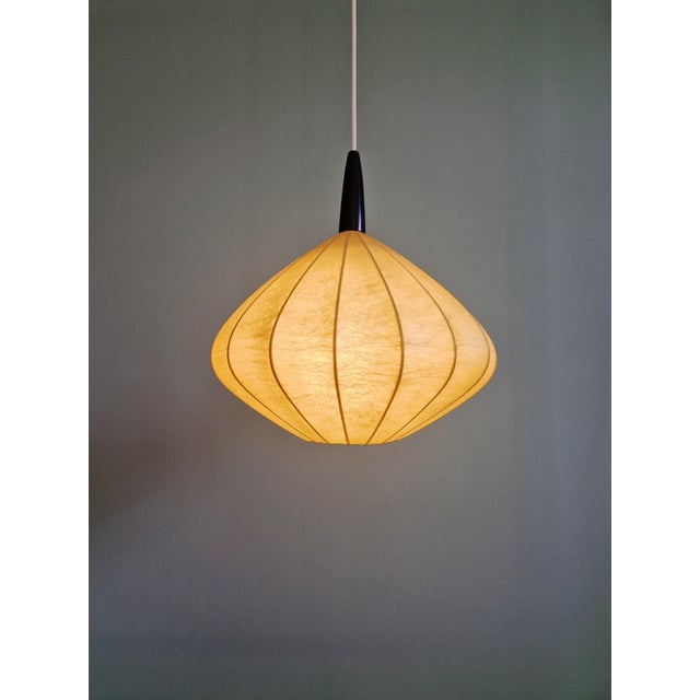 Vintage Cocoon Pendant Light, 1960 For Sale - Image 11 of 18