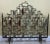 Mid-Century Modern Cast Iron Cityscape Fireplace Screen For Sale - Image 3 of 10