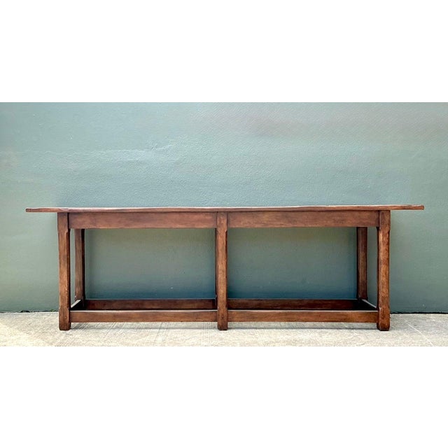 Coffee Vintage Therien Studios Rustic Plank Console Table For Sale - Image 8 of 18