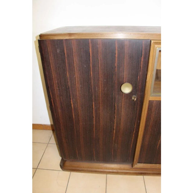 Wood Art Deco Macassar Sideboard, 1930s For Sale - Image 7 of 9