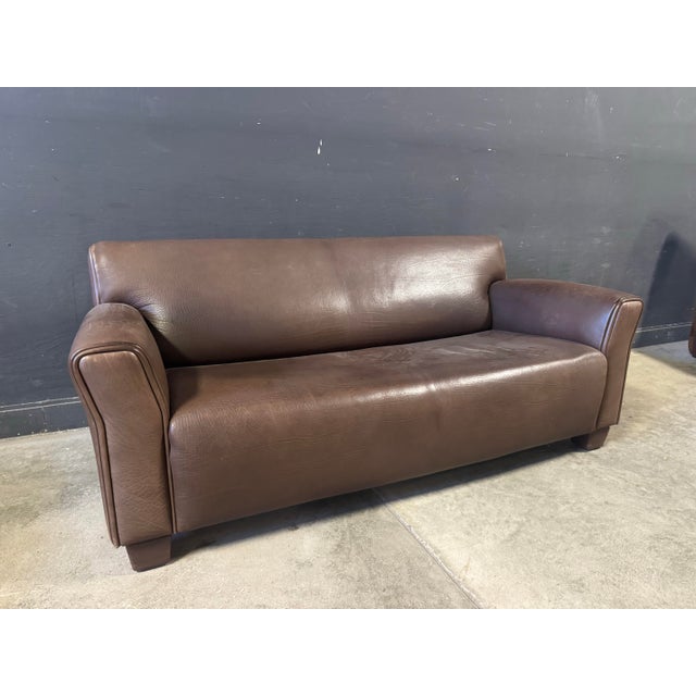 Vintage DS-97 three-seater sofa from De Sede in brown Buffalo leather. Circa 1970’s. Made in Switzerland. Dimensions: H...