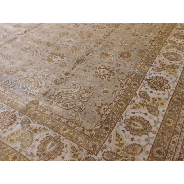 Handmade Indian Rug - 9'x 12' For Sale - Image 4 of 12