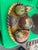 1970s Vintage Pottery Fruit and Basket With Brass Accents For Sale - Image 5 of 8