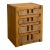 1970s Artisanal Reclaimed Wood Quad-Drawer Accent Chest For Sale