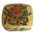 Vintage Hand Pinted Floral Paper Mache Box From India For Sale