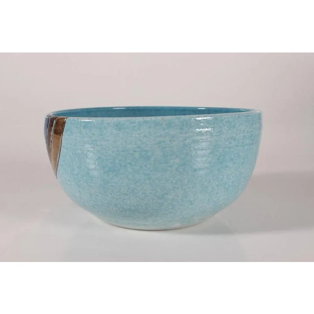 Tue Poulsen Large Danish Ceramic Bowl by Tue Poulsen, 1980s For Sale - Image 4 of 10