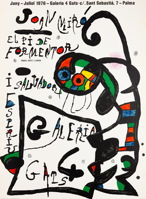 Joan Miro, The Dancer's Flight, Lithograph