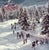 Setting Out by Toni Frissell A group of skiers walk through the street on their way to the ski runs, Klosters,...