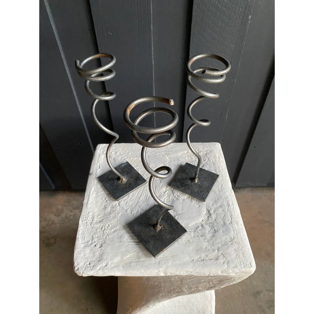Industrial Postmodern Tabletop Sculptures, Set of 3 For Sale - Image 4 of 9