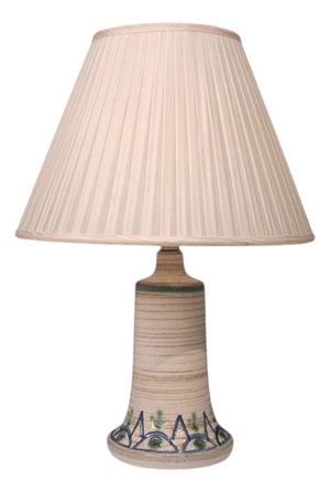 1960s Mid-Century Modern Arne Finne, Table Lamp, Cream Glazed Stoneware