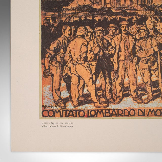 Vintage Folio of 12 Posters, Italian, Prints, Wwi Propaganda, Art Exhibition Set For Sale - Image 12 of 12