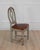 18th Century Swedish Gustavian Chair with Original Paint and Leather Seat For Sale - Image 4 of 7