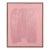Pink Free Form Lines II by The Holly Collective, Textured Art Print in Gold Frame, Large For Sale