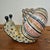 Ceramic Vintage Tonala Mexico Extra Large Hand Painted Pottery Snail Figurine For Sale - Image 7 of 11