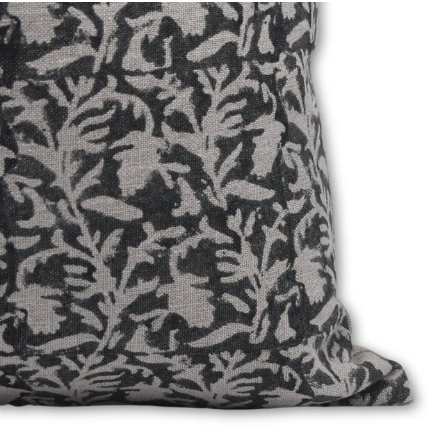 Not Yet Made - Made To Order Fabdivine Block Print Decorative Pillow Cover 24x24 Inch Handcrafted - Amavsya For Sale - Image 5 of 5