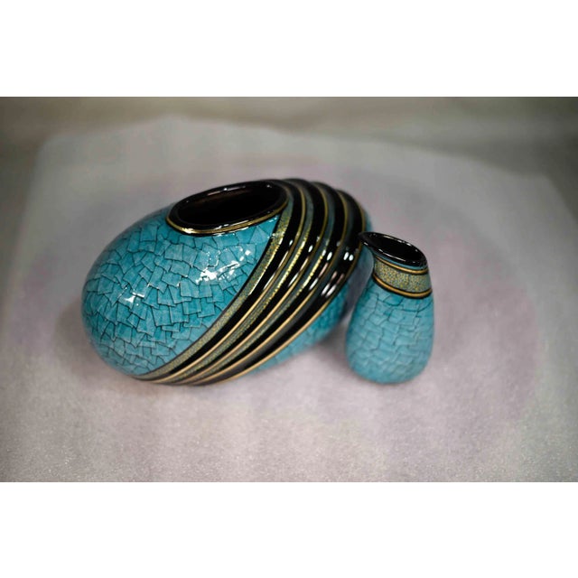 Contemporary Art Deco Revival Decorative Vase and Vessel For Sale - Image 9 of 13