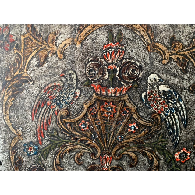 Late 19th Century Louis XIII Style Leather Screen For Sale In Phoenix - Image 6 of 13