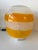 1970s Pair of Murano Glass Orange White Smoke Saturn Lamps. Italy, 1970s For Sale - Image 5 of 13