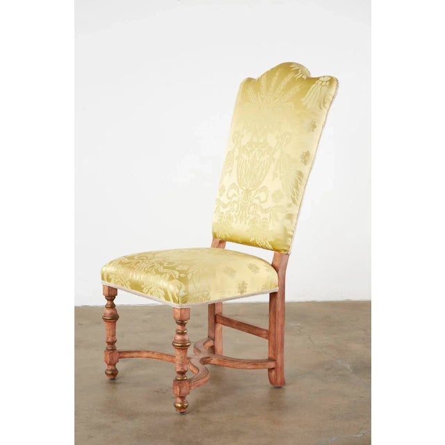 French Louis XIII Style Dining Chairs For Sale - Image 13 of 13