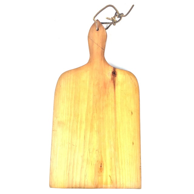 1924 Hand Painted Antique Wooden Cutting Board For Sale In Portland, ME - Image 6 of 8