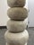 Gray Indonesian Stacking Faux Stone Table Lamp For Sale - Image 8 of 12