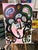 1970s Peter Keil Abstract Painting of a woman with flowers. Executed with oil on canvas, unframed. COA on back guaranteed...