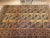 French Country Vintage Afghan Ersari Rug, Hand-Knotted Wool, Allover Geometric Design, Camelhair & Navy, 9’ X 13’ For Sale - Image 3 of 12
