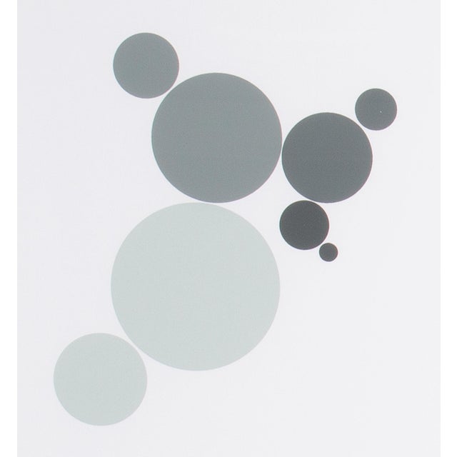 A 1995 serigraph print, titled "Konstruktion and Intuition," by the German artist Anton Stankowski (1906-1998). This print...