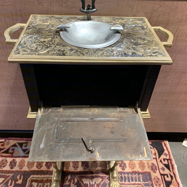 Antique Smoking Stand Cigar Ashtray Humidor Chairish