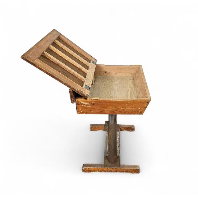 20th Century Adjustable School Chair and Table from Grythyttan, Set of 2 For Sale - Image 15 of 18