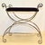 Mid-Century Modern Late 20th Century Large Chrome & Velvet Hollywood Regency Vanity Stool For Sale - Image 3 of 5