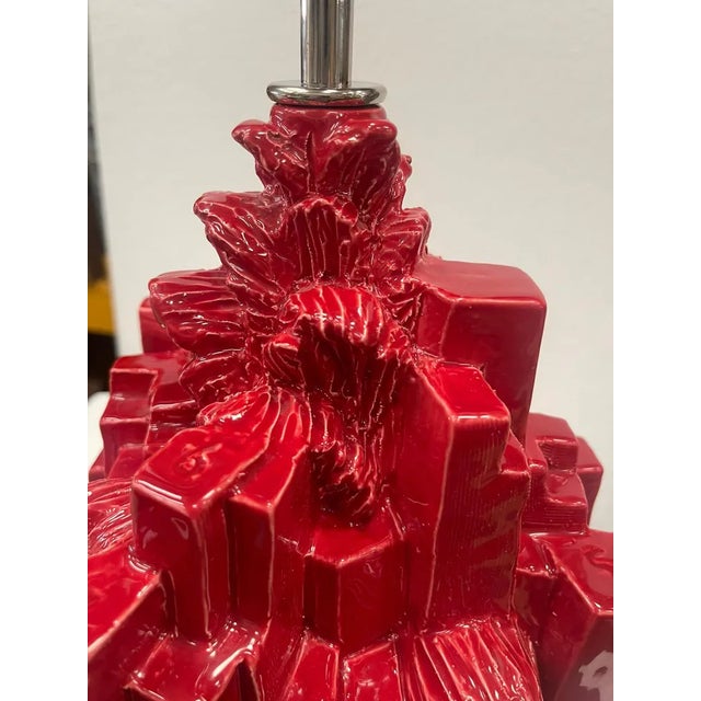 Red Lamp by Sigma L2, 1980 For Sale - Image 4 of 5