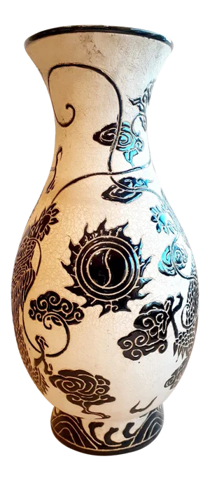 Mid Century Chinese Porcelain Fahua Dragon Vase