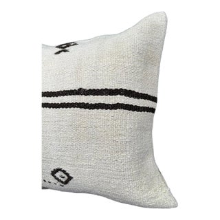 Turkish Hemp Pillow Cushion Natural Beige Black Cushion Cover 20x20 For Sale