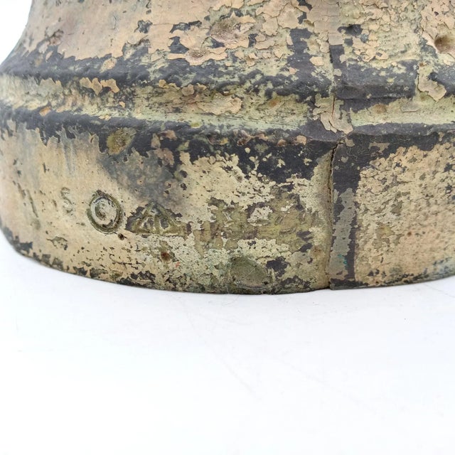 Metal Mid Century Modern Flower Sculpture Brutalist Art Signed For Sale - Image 7 of 12