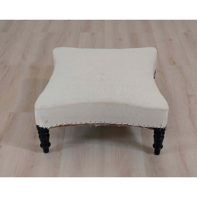 Elegant 19th century French Napoleon III stool with a refined profile and timeless decorative appeal. The frame retains...