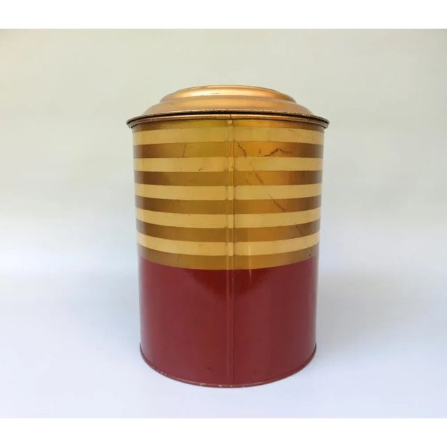 Art Deco Printed Kaiser's Coffee Storage Tin For Sale - Image 3 of 18